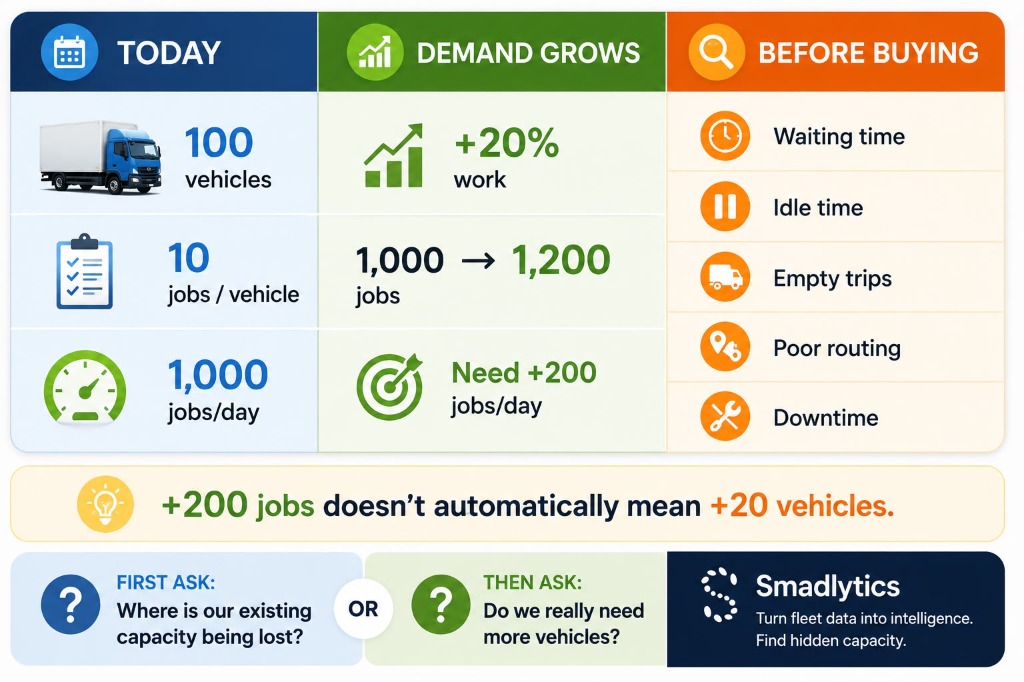 Demand Grows +20% Work: Before Buying More Vehicles, Find Hidden Capacity